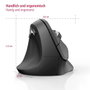 Hama EMW-500L Ergonomikus egér Rádiójel vezérlésű Optikai Fekete 6 Gombok 1800 dpi Ergonómikus 13. bélyegkép