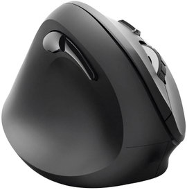 Hama EMW-500L Ergonomikus egér Rádiójel vezérlésű Optikai Fekete 6 Gombok 1800 dpi Ergonómikus