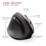 Hama EMW-500L Ergonomikus egér Rádiójel vezérlésű Optikai Fekete 6 Gombok 1800 dpi Ergonómikus 8. bélyegkép
