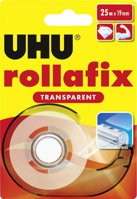 UHU rollafix 36965 Ragasztószalag Átlátszó (H x Sz) 25 m x 19 mm 1 db