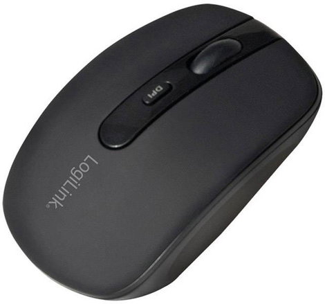 LogiLink ID0078A WLAN egér Bluetooth™ Optikai Fekete 4 Gombok 1600 dpi 3. kép