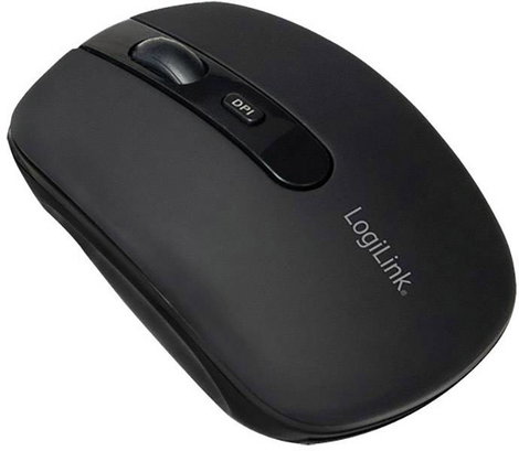 LogiLink ID0078A WLAN egér Bluetooth™ Optikai Fekete 4 Gombok 1600 dpi 4. kép