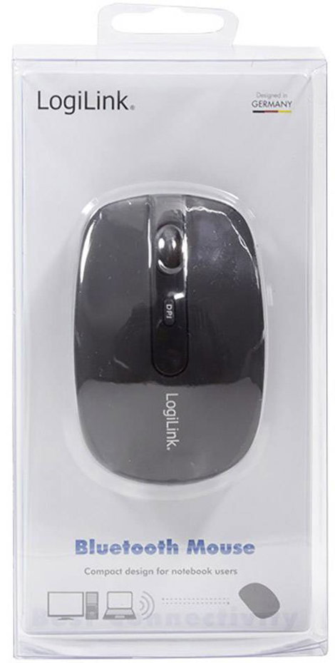 LogiLink ID0078A WLAN egér Bluetooth™ Optikai Fekete 4 Gombok 1600 dpi 5. kép