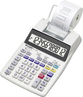 Sharp EL-1750V Nyomtató asztali számológép Elemekről üzemeltetett, Hálózatról üzemeltetett (opcionál