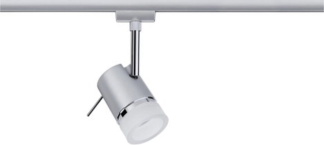 Paulmann Pipe Nagyfeszültségű sínrendszer lámpa URail GU10 10 W LED Króm, Króm (matt) 2. kép
