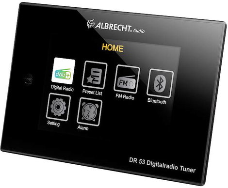 Albrecht DR 53 DAB+/UKW/Bluetooth Asztali rádió DAB, DAB+, URH Táviránytóval, Spotify Fekete 2. kép