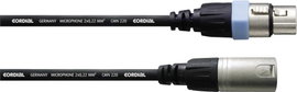 Cordial CCM 1 FM XLR Összekötőkábel [1x XLR alj - 1x XLR dugó] 1.00 m Fekete