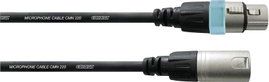 Cordial CCM 0,5 FM XLR Összekötőkábel [1x XLR alj - 1x XLR dugó] 0.50 m Fekete