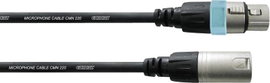 Cordial CCM2,5FM XLR Összekötőkábel [1x XLR alj - 1x XLR dugó] 2.50 m Fekete