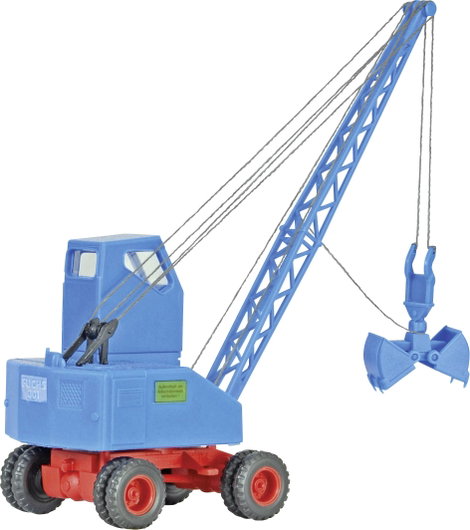 Kibri 11281 H0 Építkezésnél használt jármű modell Fuchs 301 mobil köteles kotrógép 3. kép
