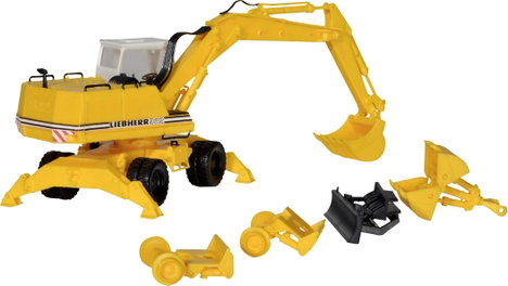 Kibri 11264 H0 Építkezésnél használt jármű modell Liebherr A922 mobil kotrógép, beleértve az eszközö 3. kép