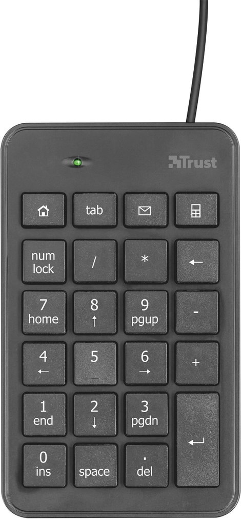 Trust Xalas Számtömb USB Fekete