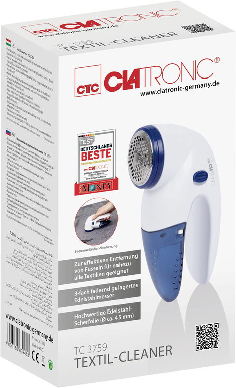 Clatronic TC 3759 Bolyhosodás eltávolító 1 db Fehér, Kék 8. kép