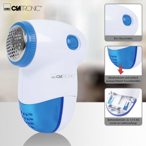 Clatronic TC 3758 Bolyhosodás eltávolító 1 db Fehér-kék 15. kép
