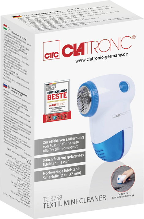 Clatronic TC 3758 Bolyhosodás eltávolító 1 db Fehér-kék 9. kép