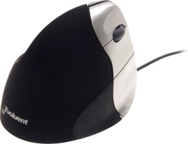 Evoluent VerticalMouse 3 Ergonomikus egér USB Optikai Fekete, Ezüst 5 Gombok 2600 dpi Ergonómikus