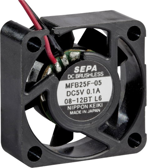 SEPA MFB25F05 Axiális ventilátor 5 V/DC 4.2 m³/óra (H x Sz x Ma) 25 x 25 x 10 mm
