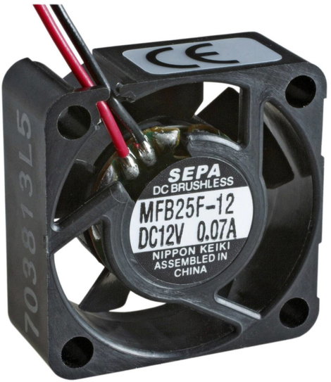 SEPA MFB25F12 Axiális ventilátor 12 V/DC 4.2 m³/óra (H x Sz x Ma) 25 x 25 x 10 mm