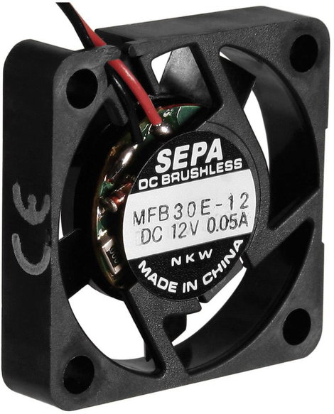 SEPA MFB30E05 Axiális ventilátor 5 V/DC 3.8 m³/óra (H x Sz x Ma) 30 x 30 x 6.5 mm