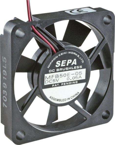 SEPA MFB50E05 Axiális ventilátor 5 V/DC 10.1 m³/óra (H x Sz x Ma) 50 x 50 x 10 mm
