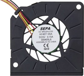 SEPA HY45T05A-830 Radiális ventilátor 5 V/DC 2.3 m³/óra (H x Sz x Ma) 45 x 45 x 5 mm