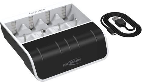 Ansmann Comfort Multi Hengeres akku töltő NiMH Mikro (AAA), Ceruza (AA), Baby (C), Góliát (D), 9 V-o 6. kép