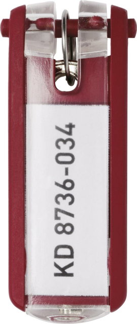 Durable Kulcstartó 195703 Key Clip - 1957 Piros 6 db