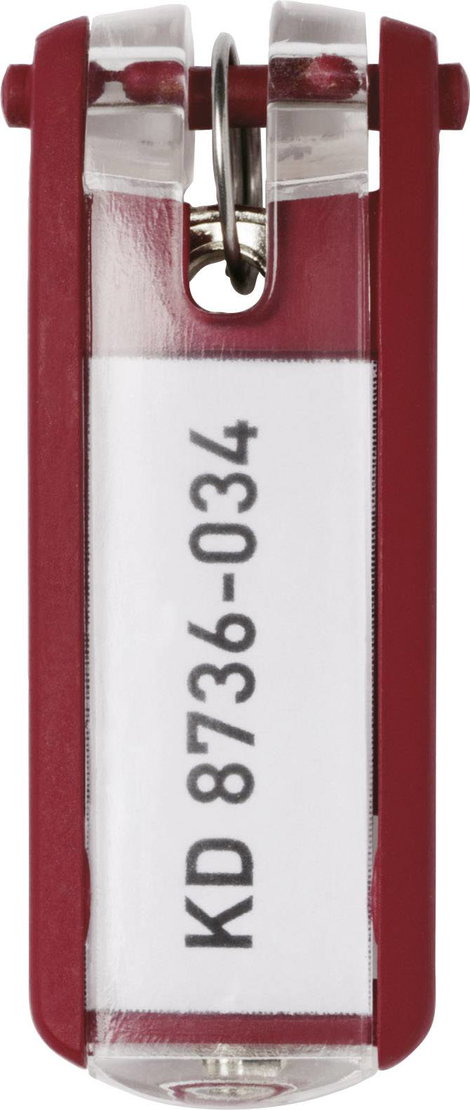 Durable Kulcstartó 195703 Key Clip - 1957 Piros 6 db