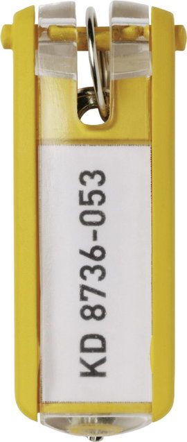 Durable Kulcstartó 195704 Key Clip - 1957 Sárga 6 db