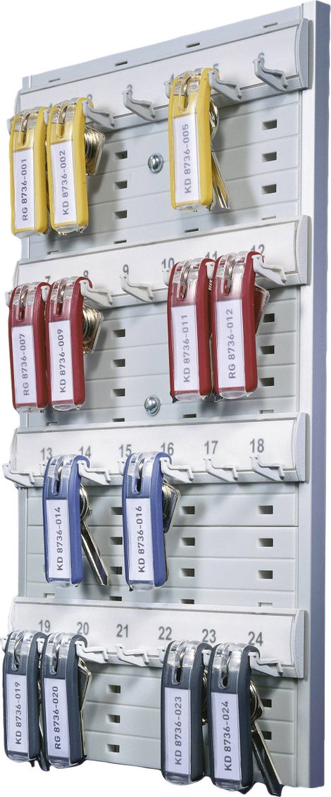 Durable Kulcstartó KEY BOARD 24 - 1956 195610 Kampók száma 24 Ezüst