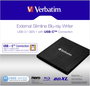 Verbatim External Slimline Blu-ray külső író Retail Fekete 2. bélyegkép