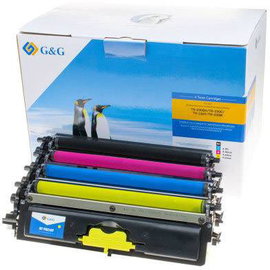 G&G Toner helyettesíti Brother TN-230BK, TN-230C, TN-230M, TN-230Y Kompatibilis Fekete, Bíbor, Cián,