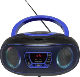 Denver TCL-212BT CD-s rádió URH AUX, CD, USB, Bluetooth® Hangulatfény Kék