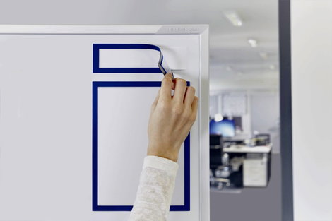 Magnetoplan 1131703 Mágneses keret Kék DIN A4, álló, DIN A5, fekvő 3. kép