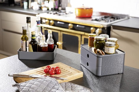HAN SMART-BOX PLUS ALLISON 1100-19 Fiókos irattároló Fekete, Szürke, Fehér Fiókok száma: 2 2. kép