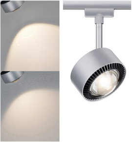 Paulmann Aldan Nagyfeszültségű sínrendszer lámpa URail Fixen beépített LED-es 9 W LED Króm (matt), F