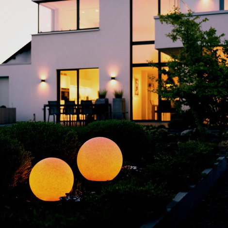 MegaLight D2523 SHINING STONE 25 Kültéri dekorációs világítás E27 Szürke-fehér, Kő-optika 2. kép