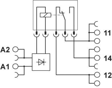 Phoenix Contact PLC-RPT- 24UC/21HC Relé modul Névleges feszültség: 24 V DC/AC Max. kapcsolási áram: 3. kép