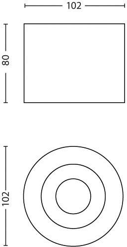 Philips Lighting Phase LED-es ráépíthető lámpa LED Fixen beépített LED-es 4.5 W Melegfehér Fehér 7. kép