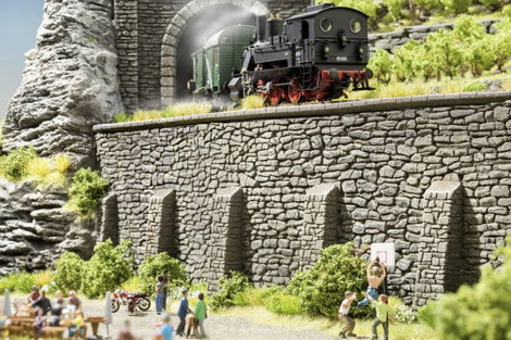 NOCH 58061 H0 Tunnel-Portal 1 sínes Keményhab kész modell 3. kép
