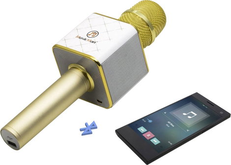 Technaxx BT-X31 Bluetooth hangfal AUX, USB Arany, Fehér 4. kép