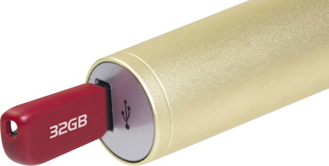 Technaxx BT-X31 Bluetooth hangfal AUX, USB Arany, Fehér 6. kép