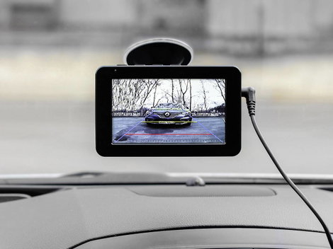 Eufab Rádiójel vezérlésű tolatást segítő videórendszer Távolságjelző segédvonal Tapadókorongos talp, 6. kép