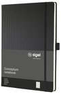 Sigel CONCEPTUM® CO115 Jegyzettömb kockás Fekete Lapok száma: 97 DIN A4+ 13. bélyegkép