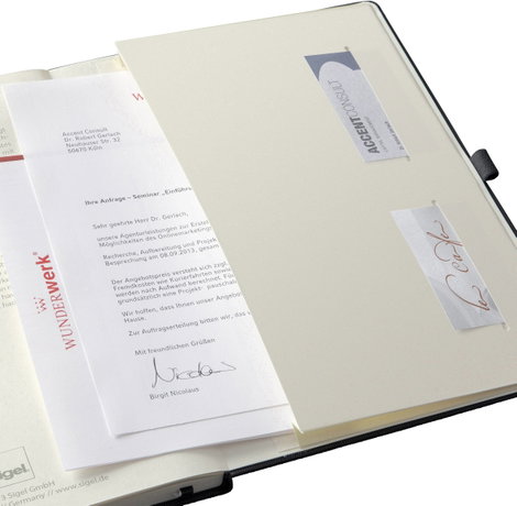 Sigel CONCEPTUM® CO115 Jegyzettömb kockás Fekete Lapok száma: 97 DIN A4+ 7. kép
