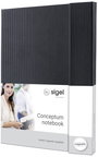 Sigel CONCEPTUM® CO151 Jegyzettömb kockás Fekete Lapok száma: 97 DIN A4 bélyegkép