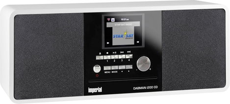 Imperial DABMAN i200CD Asztali internetrádió DAB+, URH, Internet Bluetooth®, DLNA, WLAN, AUX, Intern