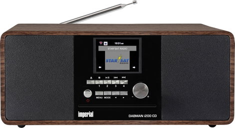 Imperial DABMAN i200CD Asztali internetrádió DAB+, URH, Internet Bluetooth®, DLNA, WLAN, AUX, Intern
