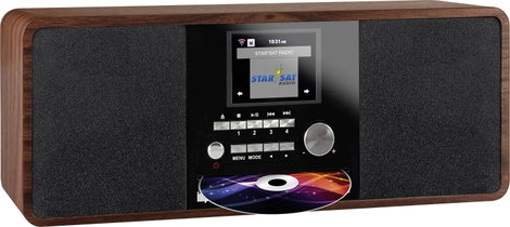 Imperial DABMAN i200CD Asztali internetrádió DAB+, URH, Internet Bluetooth®, DLNA, WLAN, AUX, Intern 4. kép