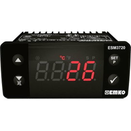 Emko ESM-3720 2 pontos és PID szabályozó Hőmérséklet szabályozó Pt100 -50 - 400 °C Relé, 16 A (H x S
